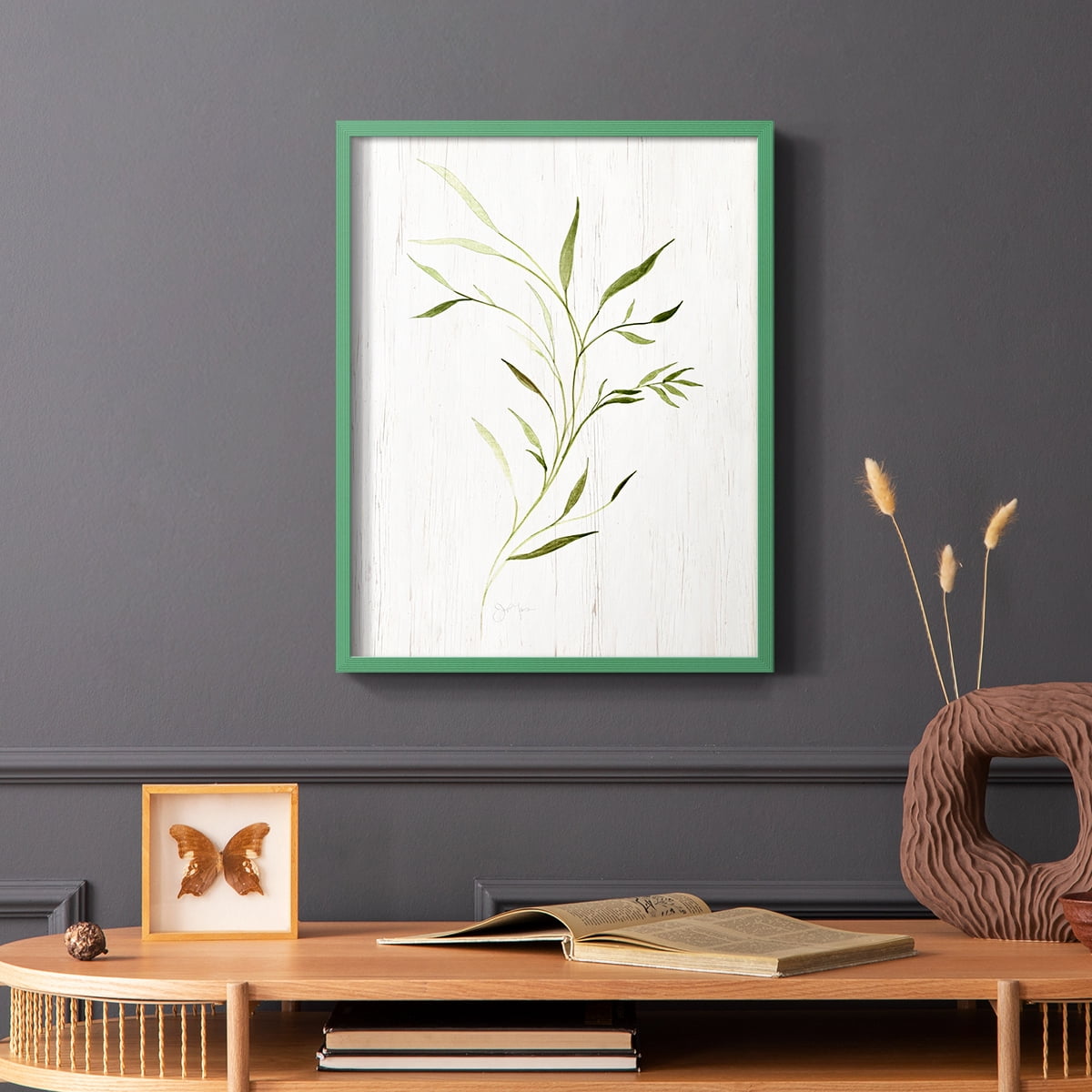 Windblown Leaves II Framed Print - Solid Wood in Single Picture Frame Solid Wood 2 Framed Print