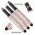 thumbnail image 7 of FOCALLURE 3 Pcs Shimmer & Matte Eyeshadow Sticks,No Crease Waterproof Eye Shadow Crayon Set with Blending Sponge Brush,Champs Elysees, 7 of 7