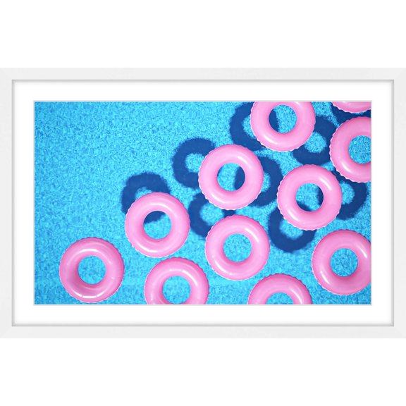 Marmont Hill "Pink Tubes" Framed Painting Print