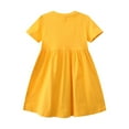 thumbnail image 3 of WIBACKER Summer Little Girl's Casual Short Sleeve Cartoon Dresses Butterfly 4T, 3 of 5