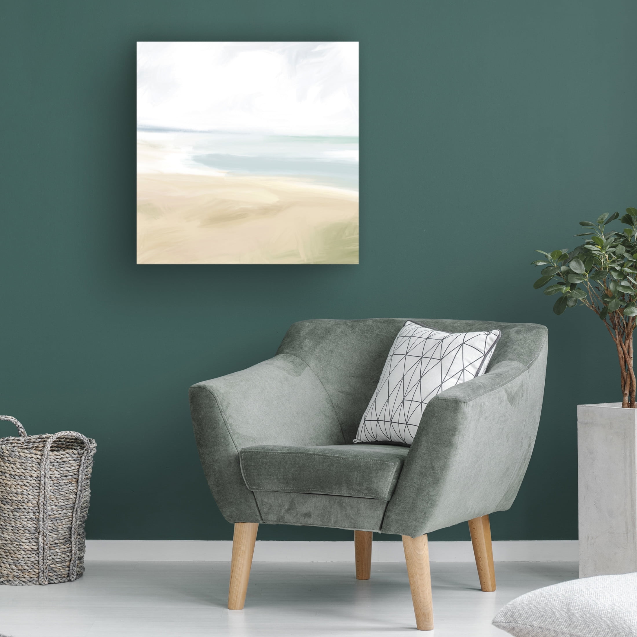 Trademark Fine Art Victoria Barnes  Minimal Beach Tones II Canvas Wall Art