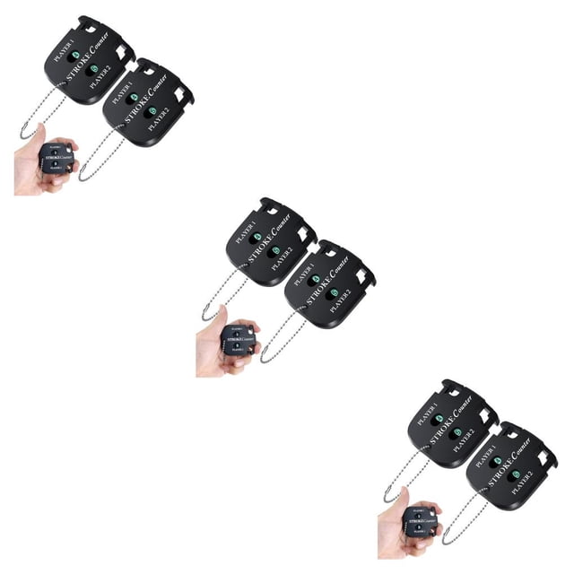 Langgg Golf Score Counter Training Practice Exercise 2 Digits Count Stroke Beginner Professional Scoring Keeper Portable Aid with Lanyard 3Set