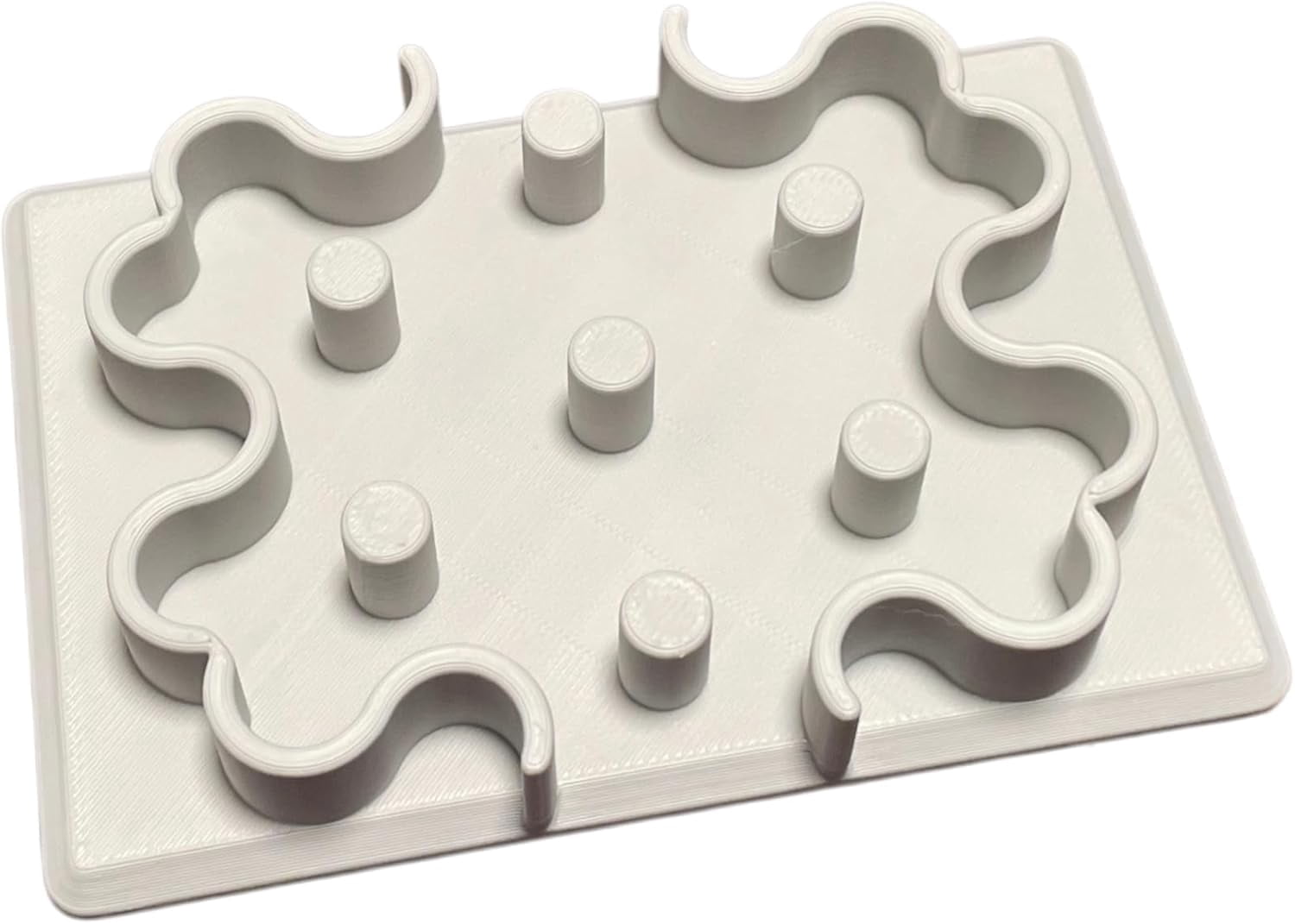 Slow Feeder Bowl Insert, Silicone, 7-Pillar Anti-Choke, for RFID Smart Feeder, Cats Dogs