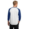 thumbnail image 2 of Sport-Tek Baseball Jersey (ST205) White/True Royal, L, 2 of 2