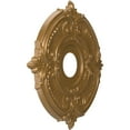 thumbnail image 2 of Ekena Millwork 16"OD x 3 1/2"ID x 1"P Attica Thermoformed PVC Ceiling Medallion (Fits Canopies up to 5 5/8"), Metallic Gold Rush, 2 of 10