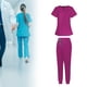 thumbnail image 1 of Uniforme de trabajo de enfermera, conjunto de médica para mujer, cómodo, transpirable, elegante para trabajadores de mascotas, blusa y pantalones , , xs Fernando pantalones médicos, 1 of 8