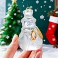 thumbnail image 5 of RuiJiao Clear Glass Crystal Christmas Snowman Ornament for Festive Home Decor and Gift Giving, 5 of 8