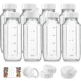 thumbnail image 1 of Botellas de vidrio para leche Syntic de 16 ml con tapa hermética, paquete de 8, 1 of 8