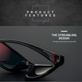 thumbnail image 3 of Gafas de sol polarizadas de visión nocturna para hombre UV400 Gafas de conducción (pierna roja negra), 3 of 5