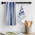 thumbnail image 3 of Abstract Navy Blue Kitchen Towel Dish Cloths Set of 4, Microfiber Soft Kitchen Hand Towels, Vintage Grey Street Painting Art Absorbent Quick Drying Dishcloths 18 x 28 Inches, 3 of 8