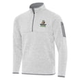 thumbnail image 2 of Men's Antigua  Heather Gray Oregon Ducks College Football Playoff 2026 Orange Bowl Champions Fortune Quarter-Zip, 2 of 3