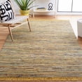 thumbnail image 3 of SAFAVIEH Rag Robynne Striped Cotton Area Rug, Yellow/Multi, 2'6" x 4', 3 of 12
