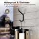 thumbnail image 3 of 10 Pack Aluminum Wall Hooks for Hanging: 10KG Metal Strong Hook with Screw, Individual Hangers for Clothes Coat Towel, for Bathroom Door, Black 10cm, 3 of 5