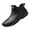 Black, variant on Garden Shoes for Men Women Ankle Rain Boots Mud Muck Rubber Slip on Footwear Unisex