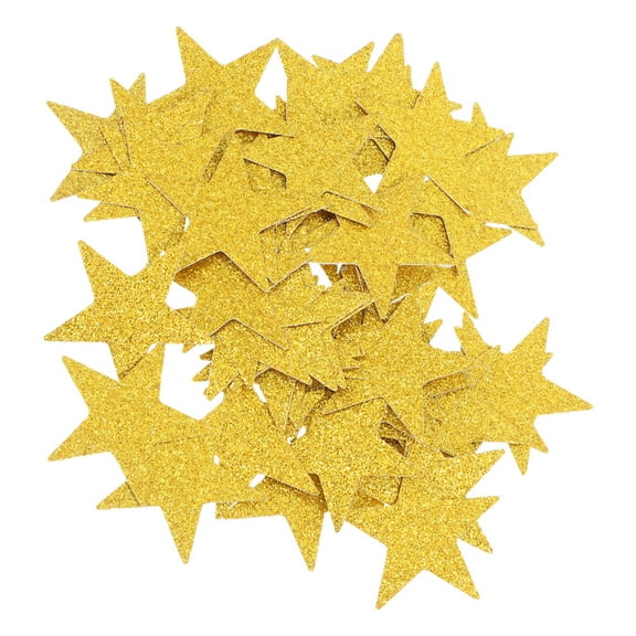 Raindrops Golden Paper Star Cutouts for Party Decorations, Weddings, Crafts, and DIY Events - Versatile and Elegant