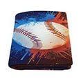 thumbnail image 2 of CADecor Baseball Blanket Fleece Throw Blanket for Sofa or Bed 58x80 inches, 2 of 3
