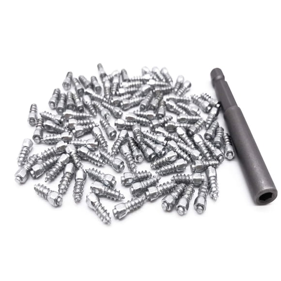 Tornillos de carburo antideslizantes Marrkey de 12 mm para coche, 100 unidades
