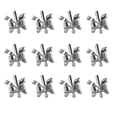thumbnail image 1 of 12 servilleteros metálicos con hebilla para servilletas, soportes de aleación para cuchillos, tenedores, cucharas y servilletas, con hebilla plateada., 1 of 3