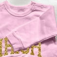 thumbnail image 3 of AUNVITO Soft Cotton Unisex Babies Romper 3-18M Long Sleeve Letter Print Snug Fit Crawler Suit for Play & Sleep, 3 of 5