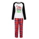 thumbnail image 4 of Conjuntos de pijamas navideños familiares Meihuid 2023 a juego, ropa de dormir navideña a cuadros, pijamas navideños para la familia, pijamas navideños de talla grande, 4 of 5