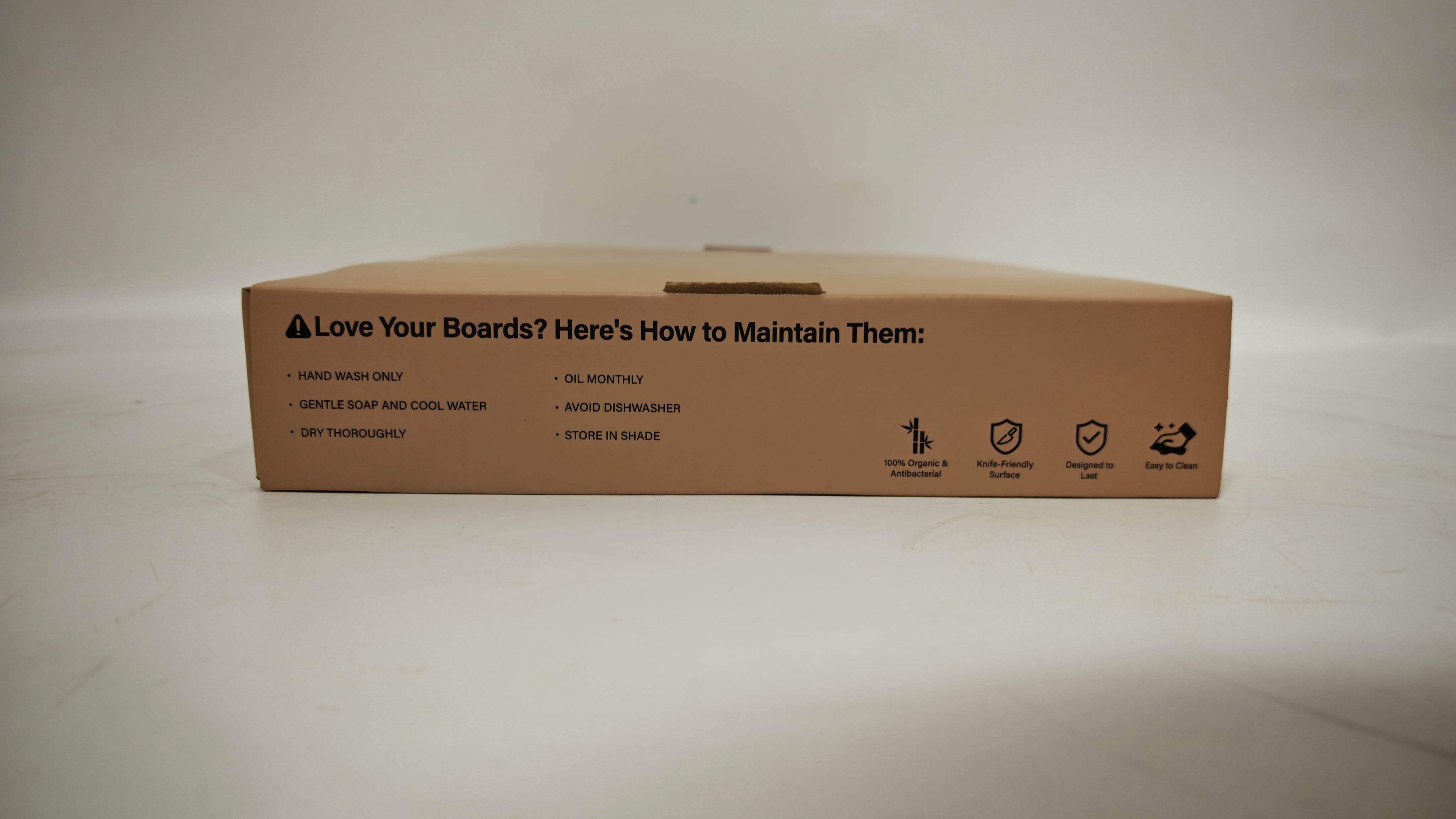 QOKO Premium Bamboo Cutting Board – Natural, Durable & Eco-Friendly Chopping Board for Kitchen – Lightweight, Knife-Friendly, Easy to Clean