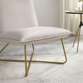 thumbnail image 2 of Linon Kinard Pillow Accent Chair with Gold Metal Legs, Pink Velvet, 2 of 9