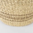 thumbnail image 5 of Mercana Vance Light Brown Palm Leaf And Seagrass Round Basket W/ Handles, 5 of 5
