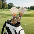 thumbnail image 5 of Yuyamidu Horse Golf Head Covers for Driver Fairway Woods Hybrid Sunset Leather Headcovers Fashion Golf Club Head Cobers, 5 of 7
