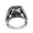 Black, variant on Men's Stainless Steel Dragon Claw Terrible Skull Head Ring with Gemstone Vintage Gothic Biker Punk Rock Silver Black Tone Size 8