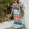 thumbnail image 3 of The Blue Tribe Sleeveless Dress Woman Fashion Long Dresses Women's Summer Suit Dress 2025, 3 of 7