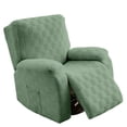thumbnail image 2 of CJC Stretch Recliner Couch Covers, 4-Piece Recliner Chair Covers Furniture Protector with Elastic Side Pockets for Armchairs (Green), 2 of 8