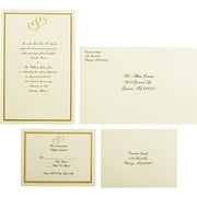 Wilton Wedding Gold Sweetheart Invitation Set, 50 Count