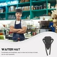 thumbnail image 1 of WEUVEB Gorro De Chef Chef Hat Black And White Striped 1Pack Unisex Design Easy To Clean For All Ages, 1 of 6