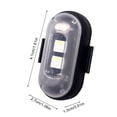 thumbnail image 3 of Mode Télécommande Lumière Stroboscopique LED Colorée Rechargeable Sans Fil Lampe d'Avertissement pour Moto, 3 of 4
