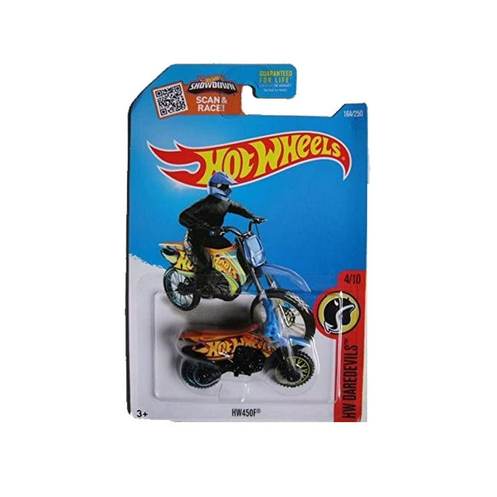 Hot Wheels 2016 HW Daredevils HW450F (Dirt Bike) 64/250, Black