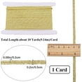 thumbnail image 2 of 10 Yards Metallic Cord 0.2" Gold Dreadlock Rope Flat String Braid Trim Centipede Hair Wrap Tie Decorative Braiding Band for Jewelry Making Bracelets Costume Sewing Craft Home Decor, 2 of 9