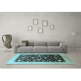 thumbnail image 3 of Ahgly Company Indoor Rectangle Oriental Light Blue Traditional Area Rugs, 4' x 6', 3 of 4