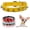 Yellow, variant on Mumup Spiked Puppy Dog Collar Soft Pu Leather Mushrooms Rivet Spike Stud Studded Cat Collars Adjustable for Girl Boy Pet Kitten