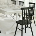 thumbnail image 4 of Emma + Oliver 9' x 40" Rectangular Antique Rustic White Solid Pine Folding Farm Table with Crisscross Legs, 4 of 14