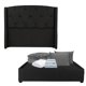 thumbnail image 1 of Box Base Cama Matrimonial+Cabecera Zefyr Negro+Almohada 2Pack+Protector Cloud+Sabanas Softy+Edredon Homy, 1 of 8