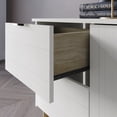 thumbnail image 4 of CASTLE PLACE 4-Drawers and 2 Large White Contemporary Sideboard Accent Cabinet, 4 of 11
