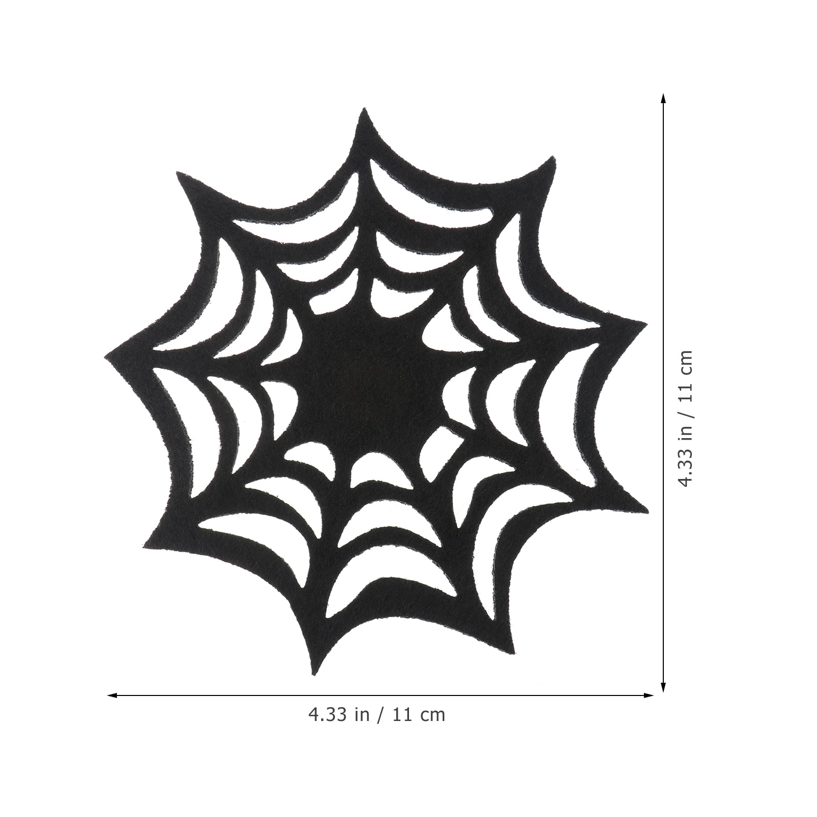 10pcs Coasters Spider Web Placemat Cup Mat Holder Decorarion Supplies