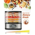 thumbnail image 5 of COMMERCIAL CHEF Food Dehydrator with 5 Adjustable Height Trays, Stainless Steel Food Dehydrator Machine for Beef Jerky, Dehydrated Vegetables and More, 5 of 5