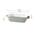 thumbnail image 2 of Golden Edged Baking Tray Rectangular Baking Pan Household Microwave Oven Baking Cheese Bowl, 2 of 4