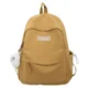 thumbnail image 3 of Mochila de nailon sólido de gran venta de alta calidad para mujer 2024, nueva mochila para jóvenes del campus, linda mochila con colgante y bolsillo con cremallera, 3 of 5