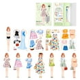 thumbnail image 4 of Muñecas de papel magnéticas TQEHS para vestir a las niñas juego de simulación de viaje Q6Q6, 4 of 6