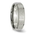 thumbnail image 4 of Chisel Titanium Brushed Center 6mm Beveled Edge Band, 4 of 7