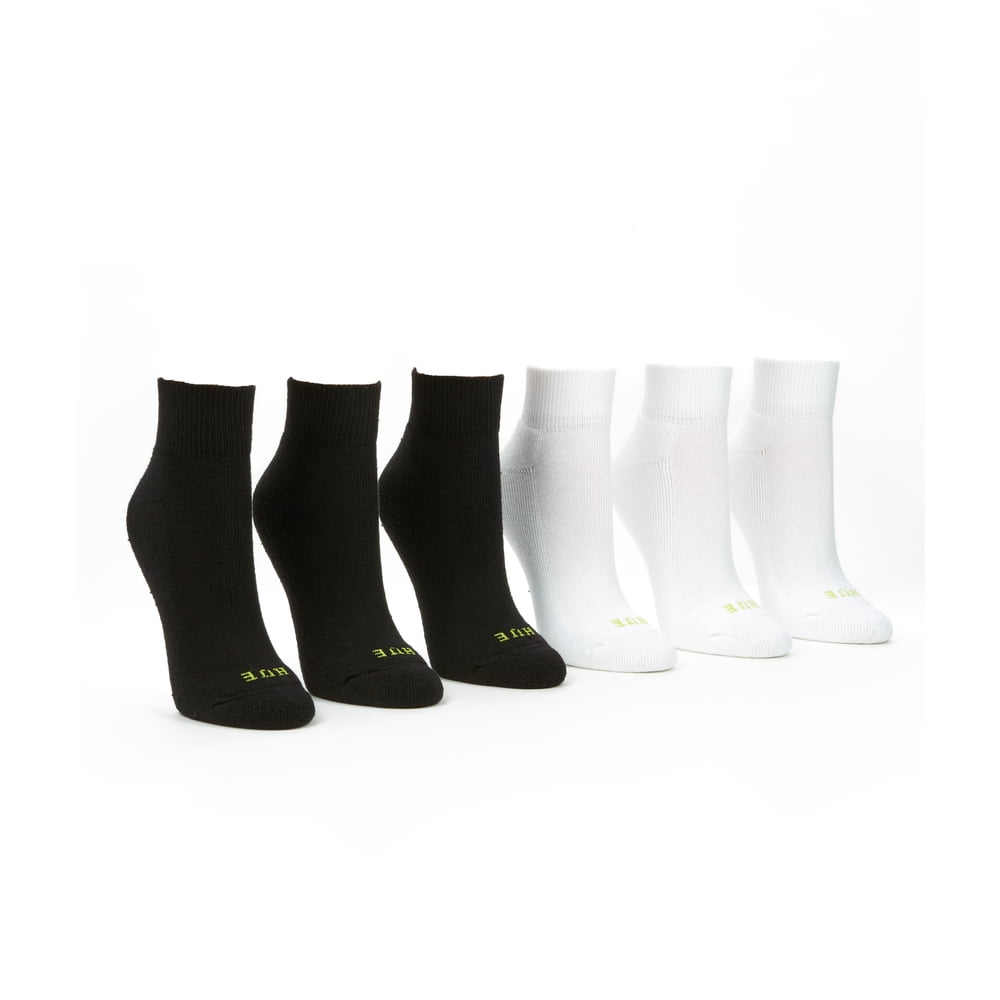 Hue HUE Womens Quarter Top Cushion Sport Socks 6Pack Style7156