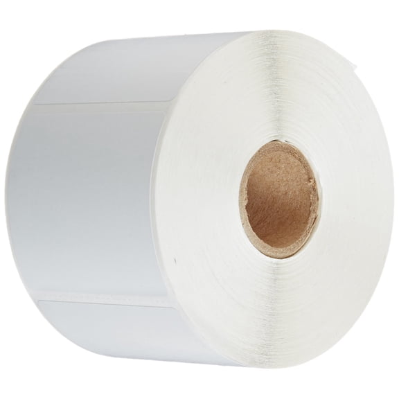 CompuLabel Direct Thermal Labels, 2 1/4 x 2 Inches, White, Roll, Permanent Adhesive, Perforations Between Labels, 700 Per Roll, 12 Rolls Per Carton (530605)