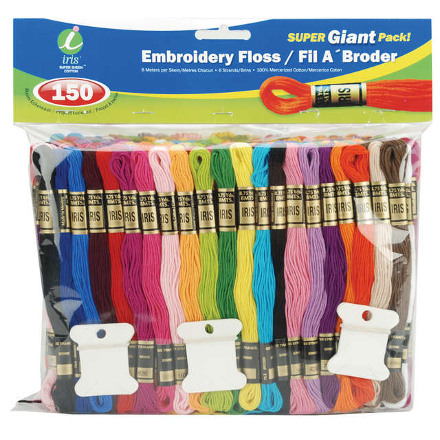 Iris 1270 Embroidery Floss Super Giant Pack 8 Meters 150/PkgAssorted